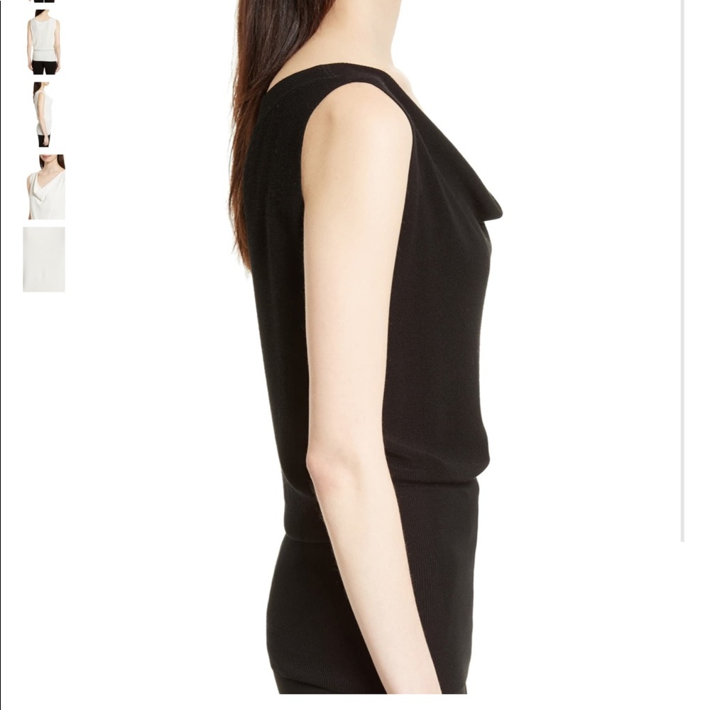 Theory Cowl Neck Rib Tank - Picture 3 of 8